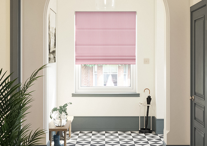 Nautical Stripes, Prom Red - Motorised Roman Blind - Image 3